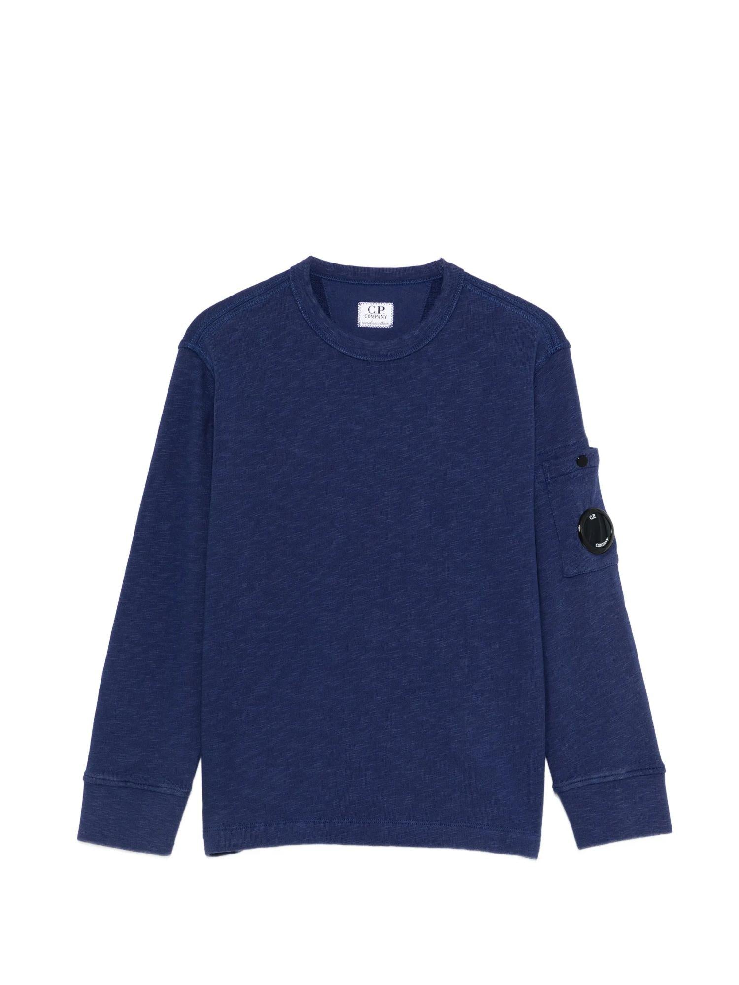 C.P. Company felpa bambino in cotone blu CUF01X-LCC09 40214 C.P. COMPANY U16 