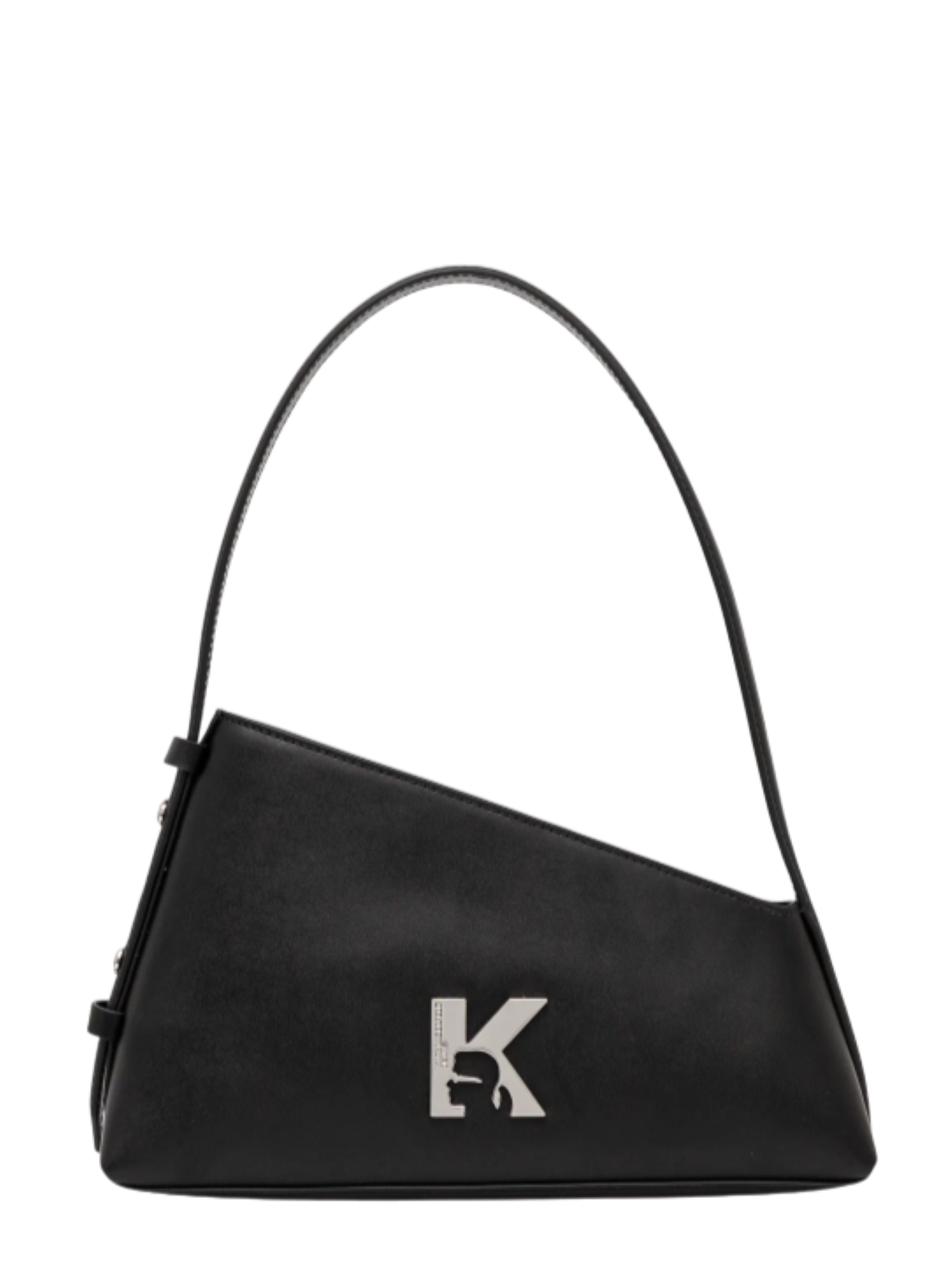 Karl Lagerfeld Jeans borsa a spalla asimmetrica in ecopelle nero