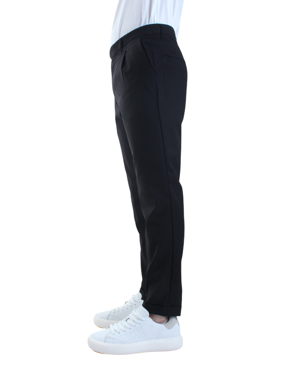 Rar pantaloni Fellini con pinces nero FELLINI-225004 NERO RAR 