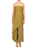 Vicolo top asimmetrico a fascia donna verde