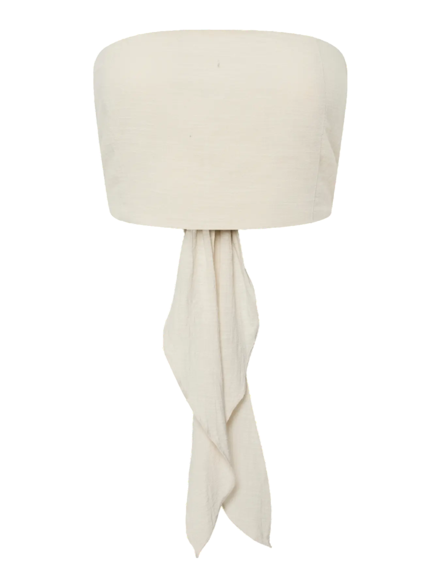 Pieces top crop con fusciacca ecrù 17155194 NATURAL PIECES 