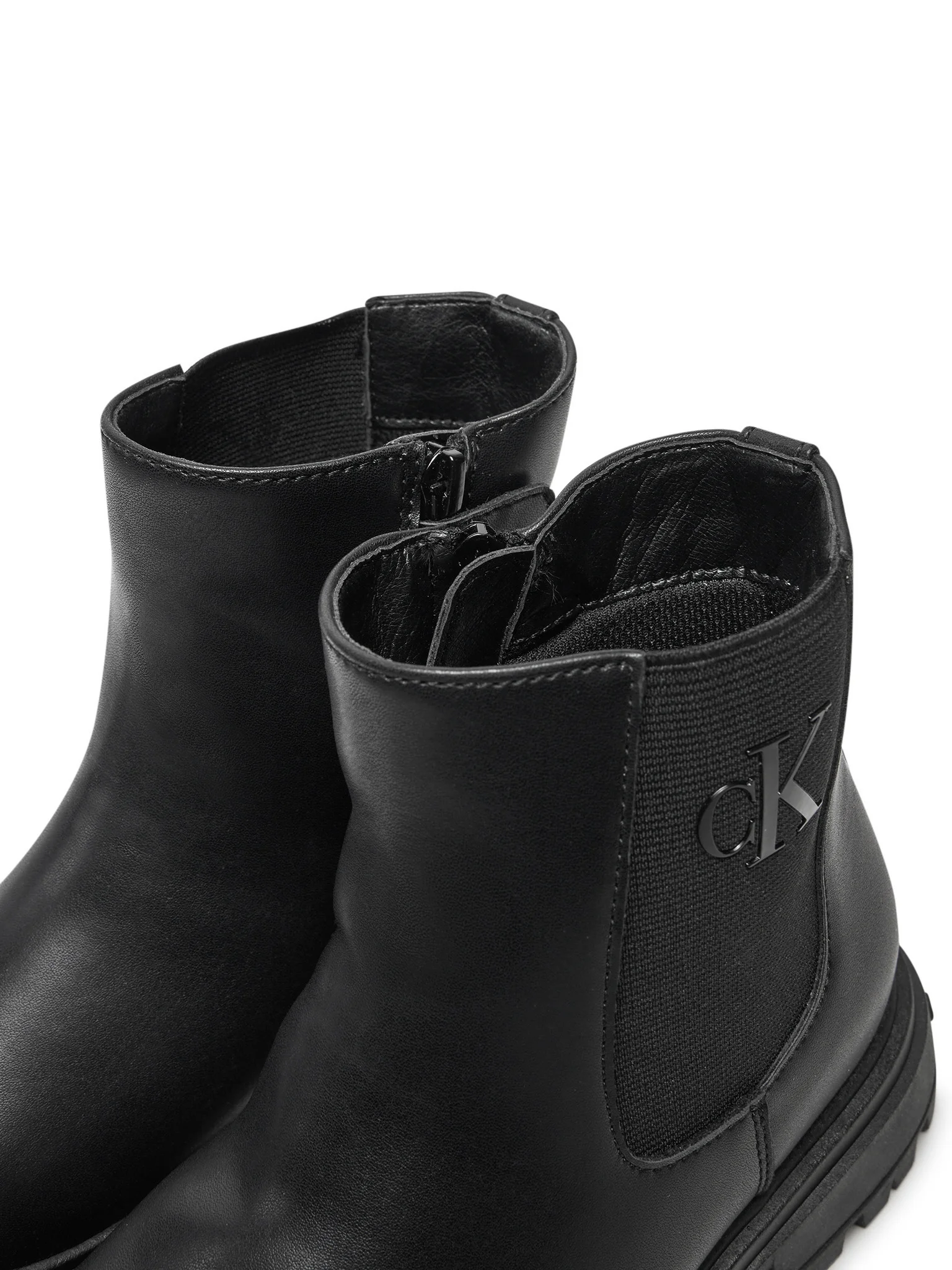 Calvin Klein Jeans stivaletti in ecopelle con logo nero V3X5-81097-1355 999 Tommy Hilfiger 