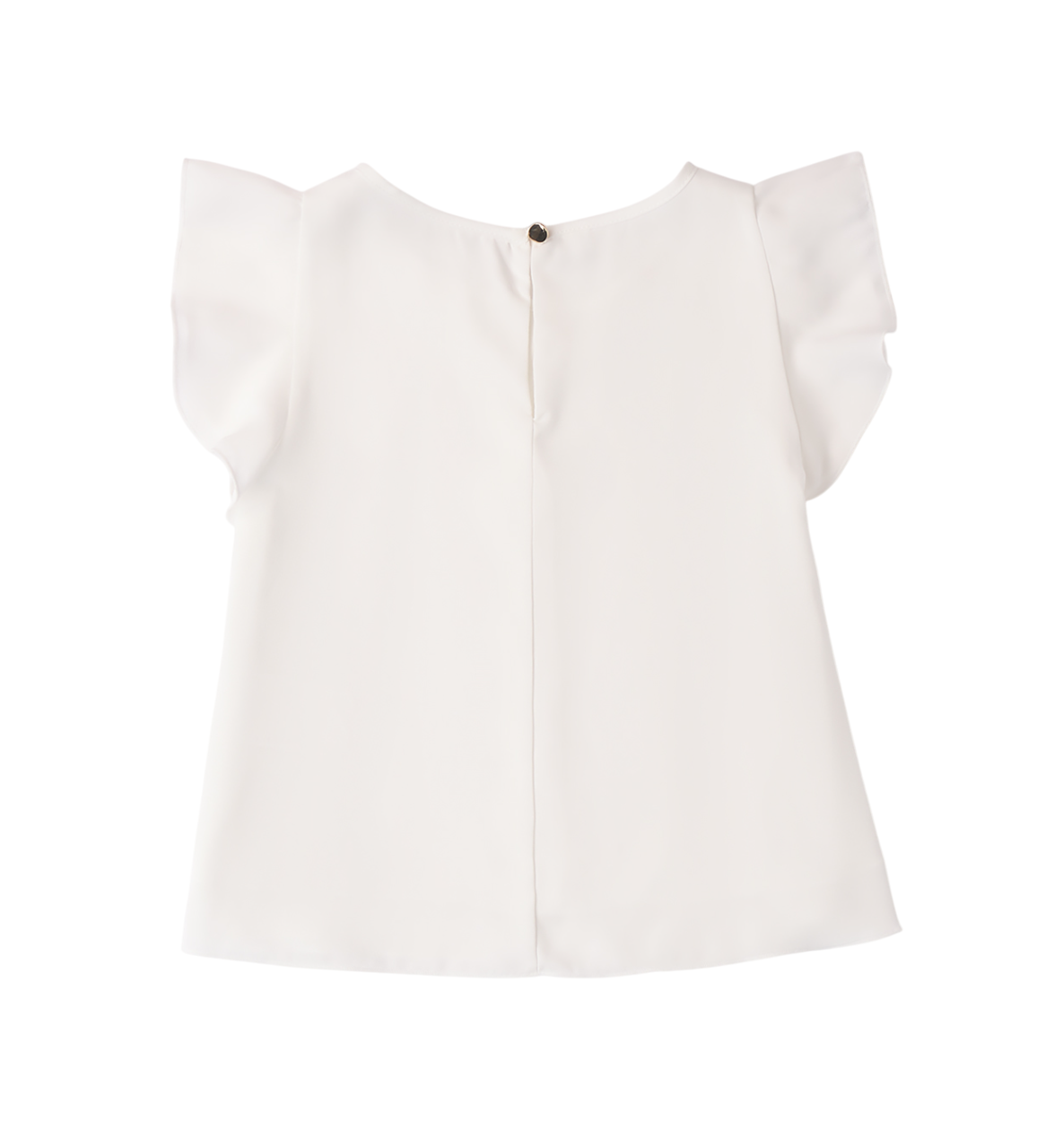 iDo blusa manica corta con volant panna 4B692 0112 iDO 