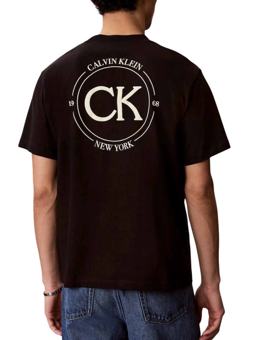 Calvin Klein Jeans T-shirt uomo manica corta con logo nero LV04RE825G UB1 Calvin Klein Jeans 
