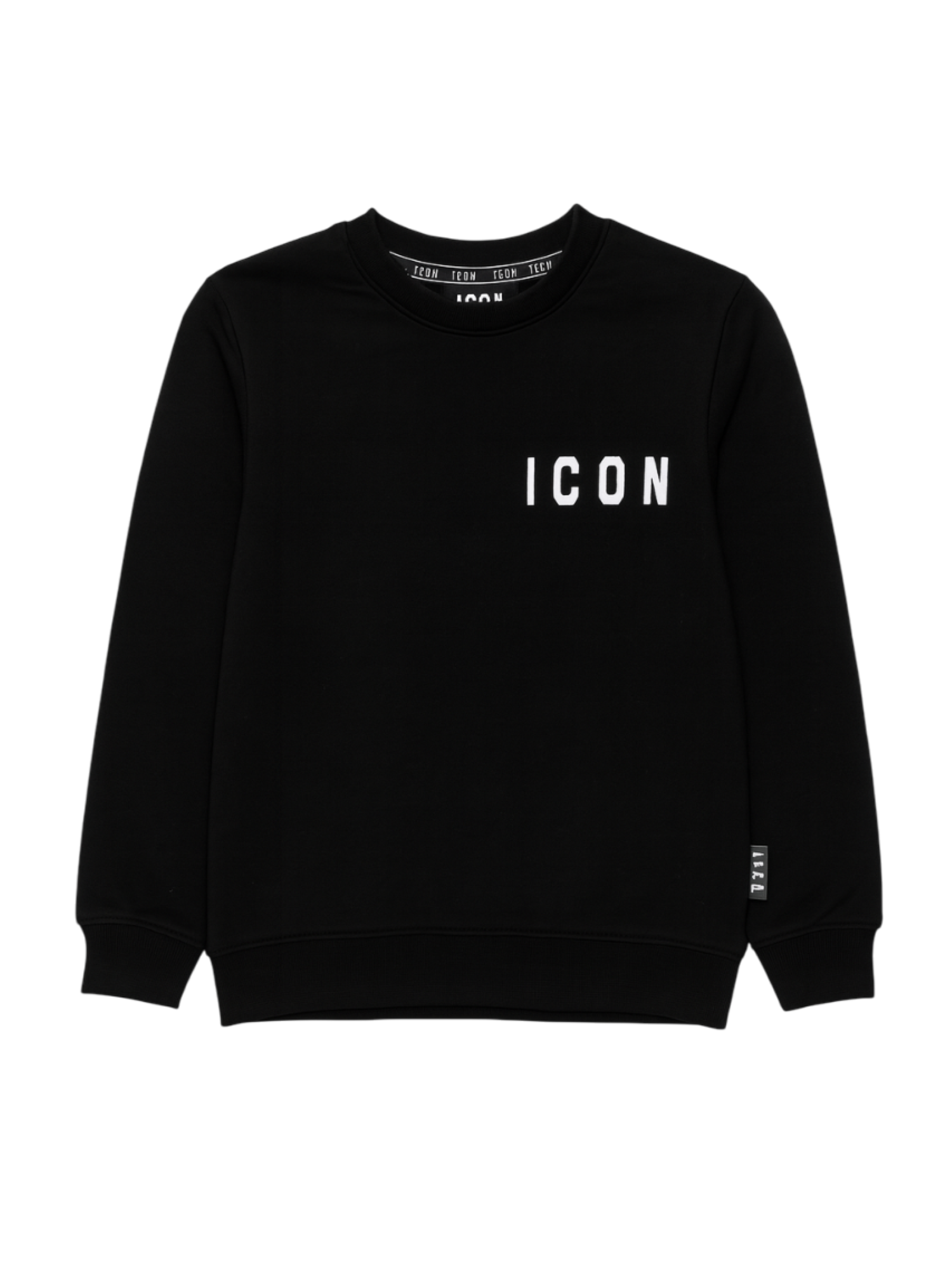 Icon felpa bambino con logo nero IBSW00921 9000 ICON 