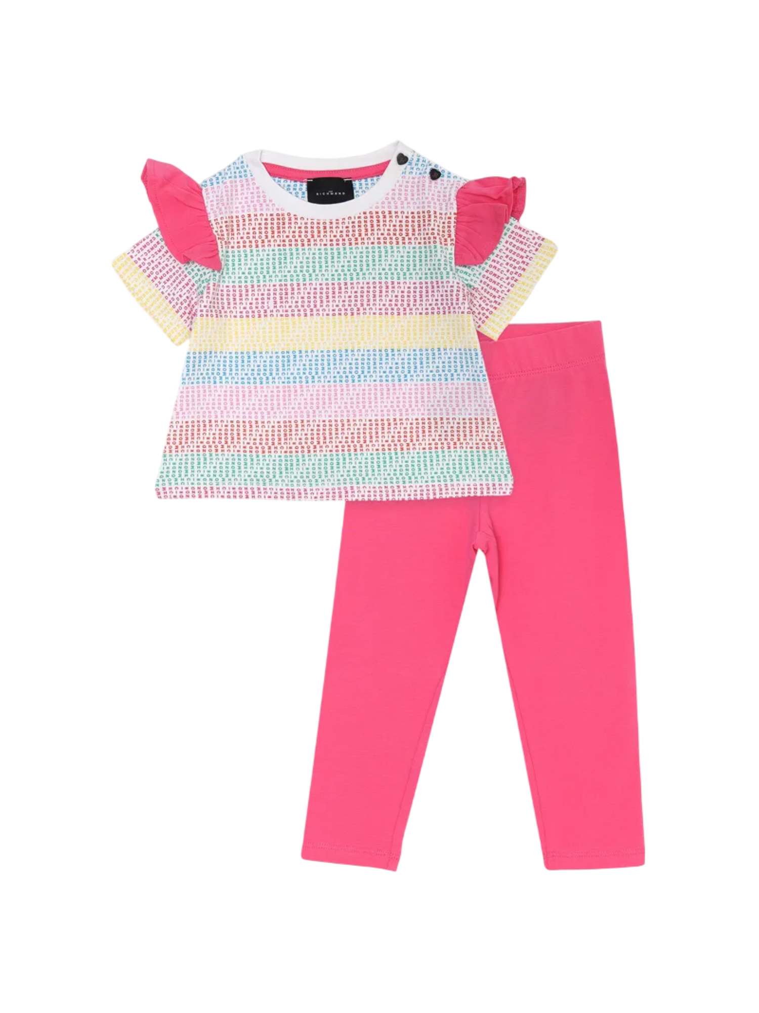 John Richmond completo T-shirt e leggings multicolor fucsia RIP25020CJ MULTICOLOR John RICHMOND 