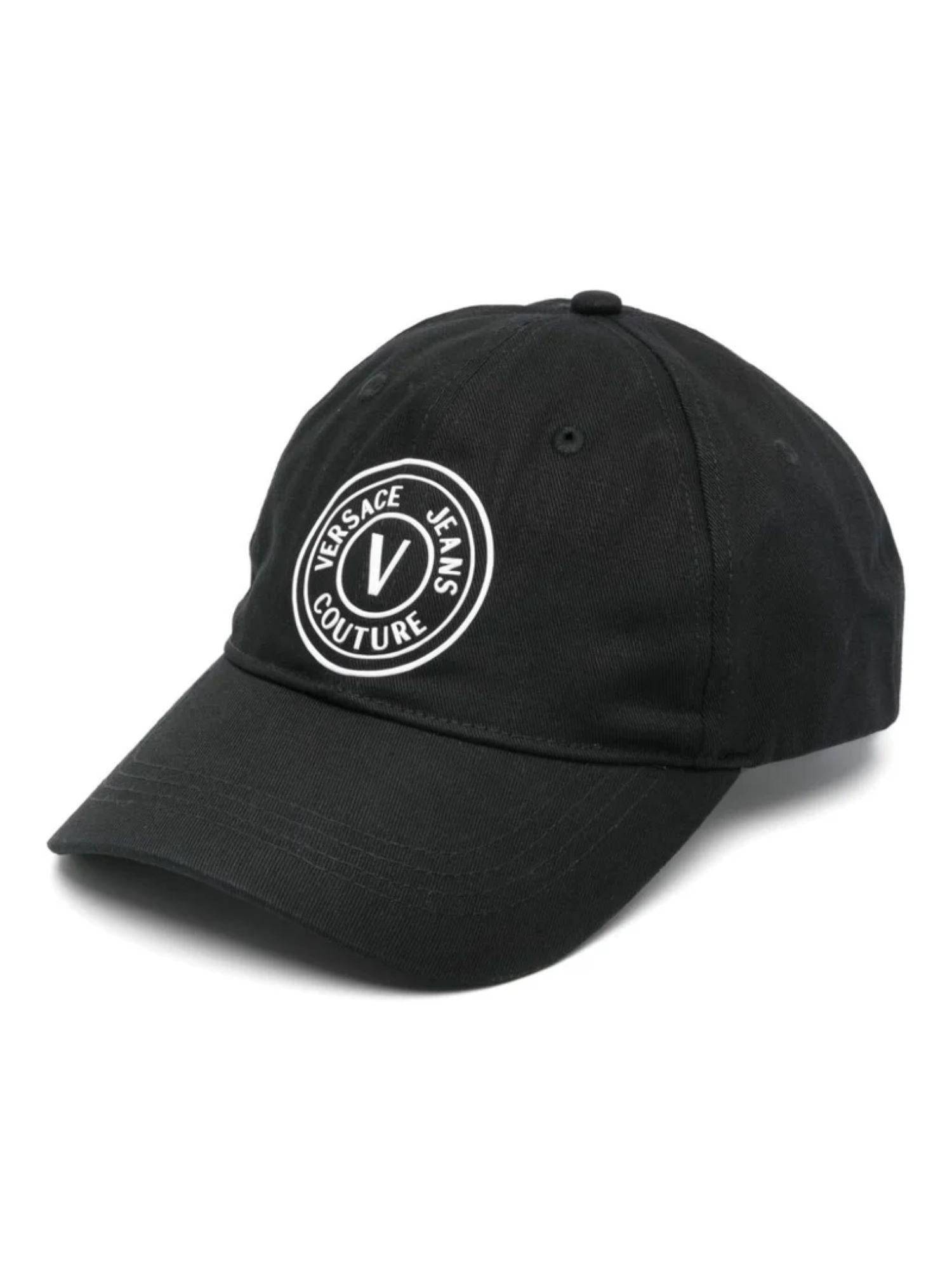 Versace Jeans Couture cappello da baseball con logo nero bianco 77GAZK26-ZG205 L01 VERSACE Jeans Couture 