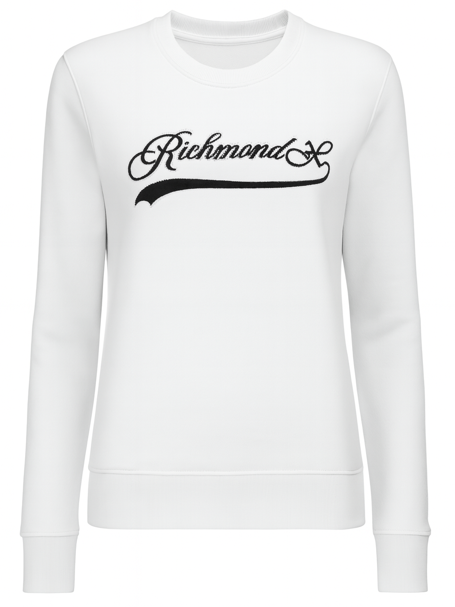 John Richmond felpa donna Atasin con logo strass bianco UWA25281FE WHITE John RICHMOND 