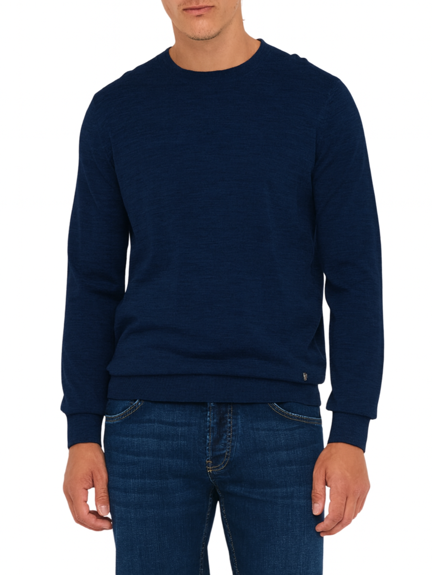 Liu Jo maglia girocollo in lana extrafine blu scuro QXX068MA27P 94013 LIU JO 