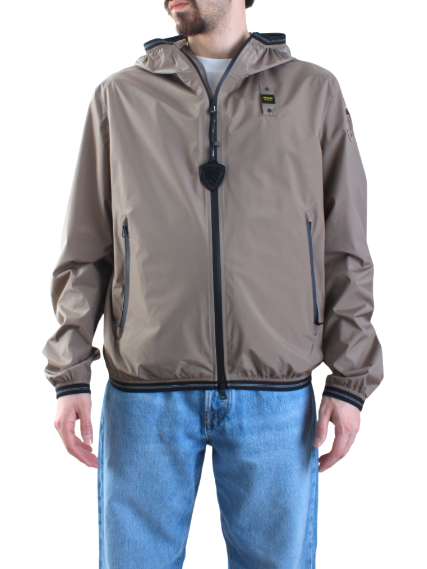 Blauer giubbino leggero Farrin con cappuccio beige 25SBLUC11541-007110 282 BLAUER 