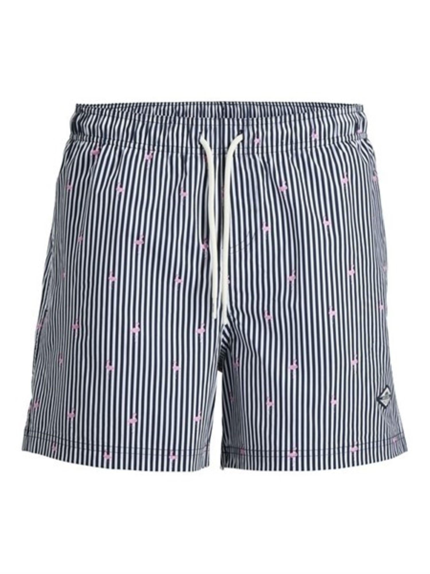 Jack&Jones boxer mare uomo a righe blu bianco 12291425 NAVY BLAZER JACK&JONES 