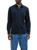 Jack&Jones camicia manica lunga in misto lino blu