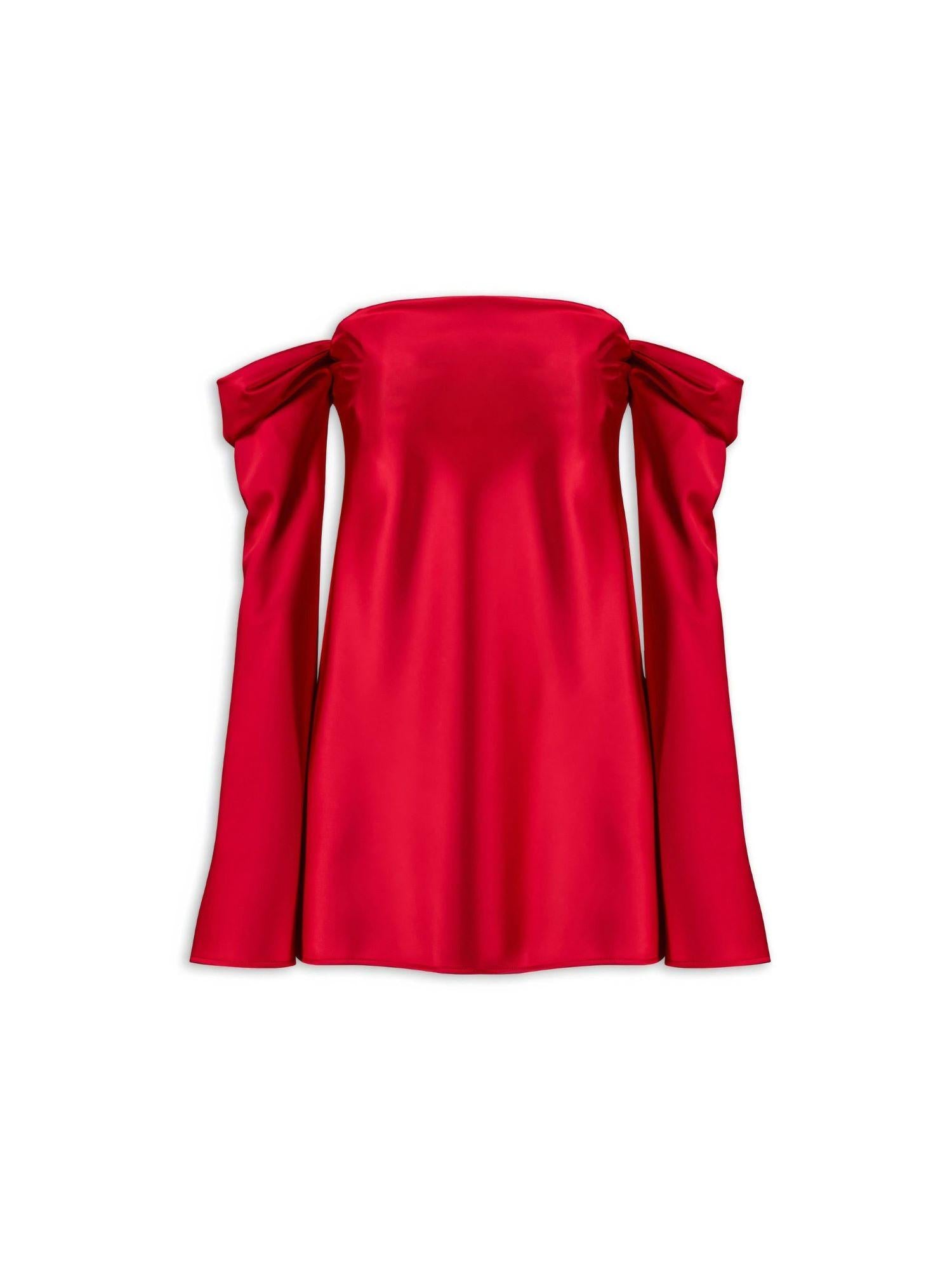 Aniye By abito corto Vera satin rosso 181402 02387 ANIYE BY 