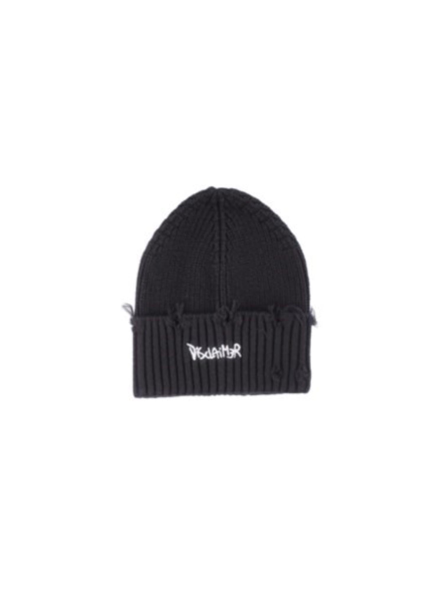 Disclaimer cappello in maglia bambino nero 58727 NERO DISCLAIMER 