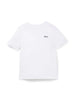 Boss T-shirt maniche corte in jersey con logo bianco