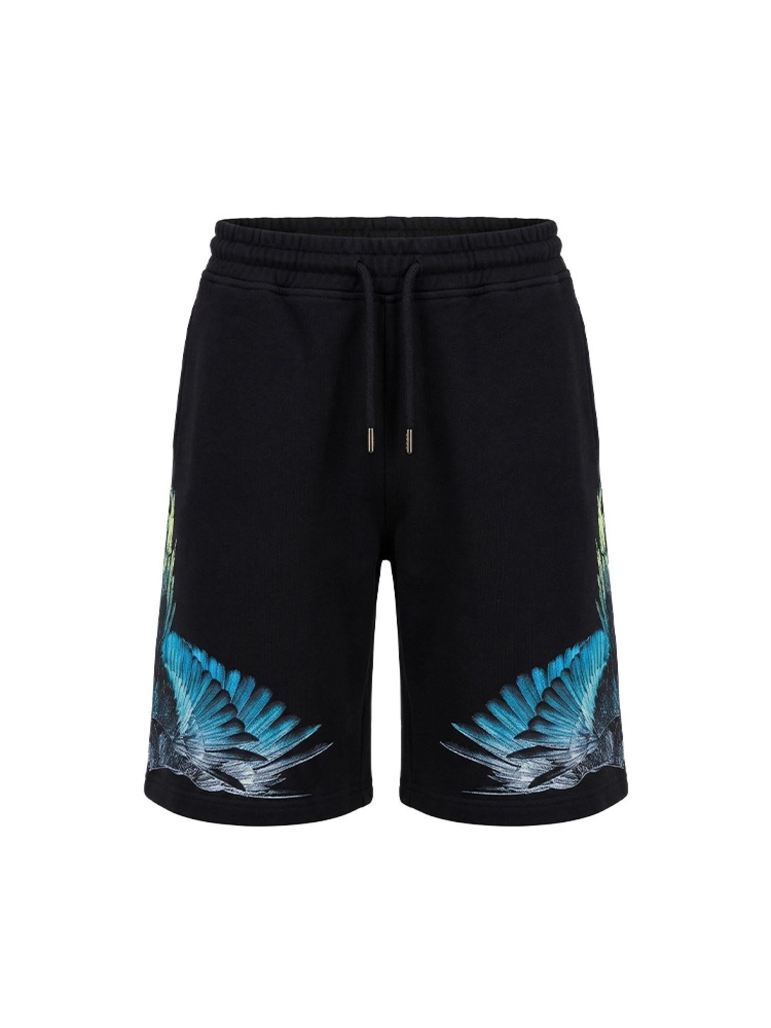 County of Milan bermuda bambino con stampa iconica nero S6CMJBBE016 110 COUNTY OF MILAN KIDS 