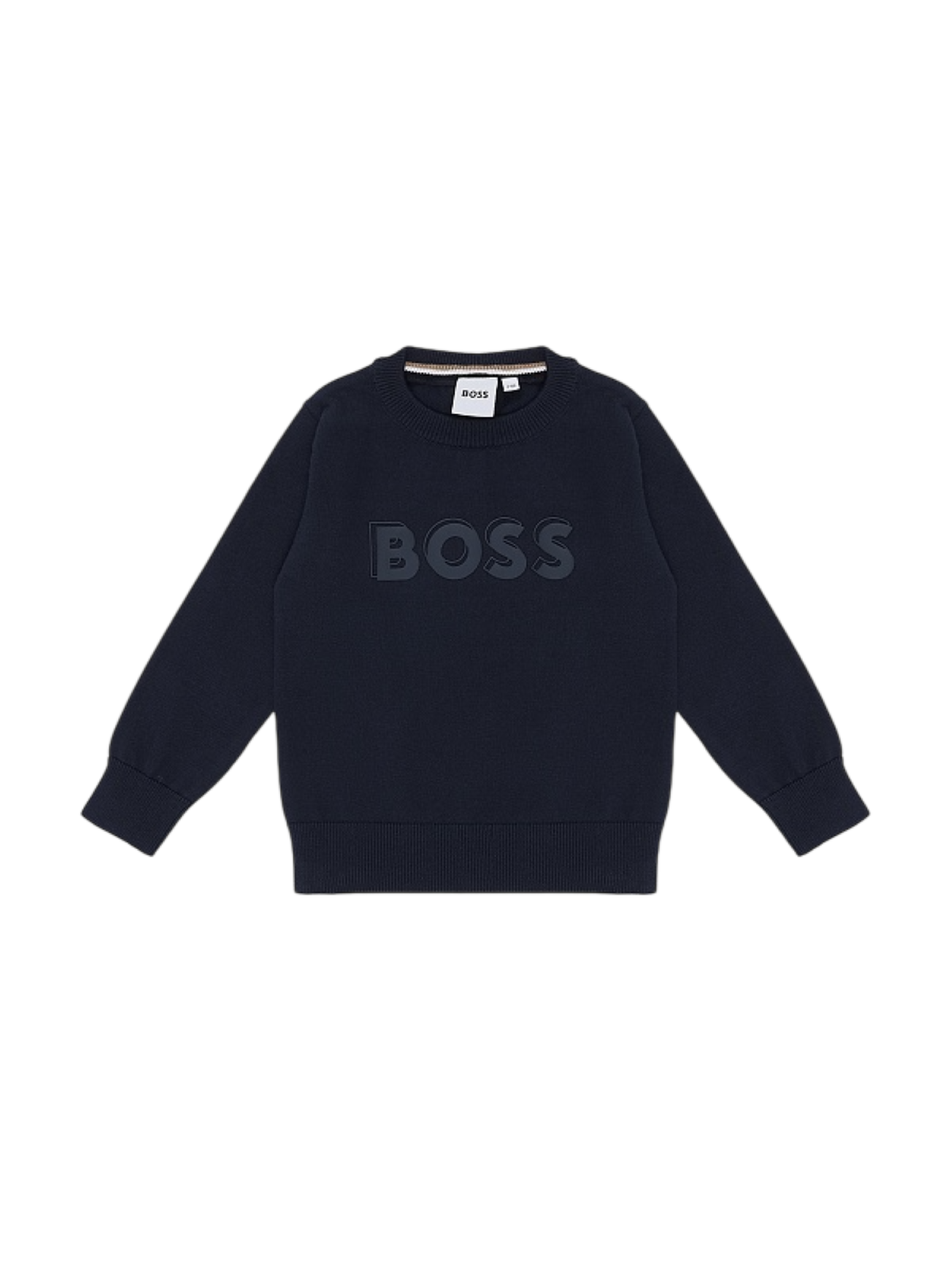Boss maglia neonato in cotone con logo blu J52868 MARINE BOSS 