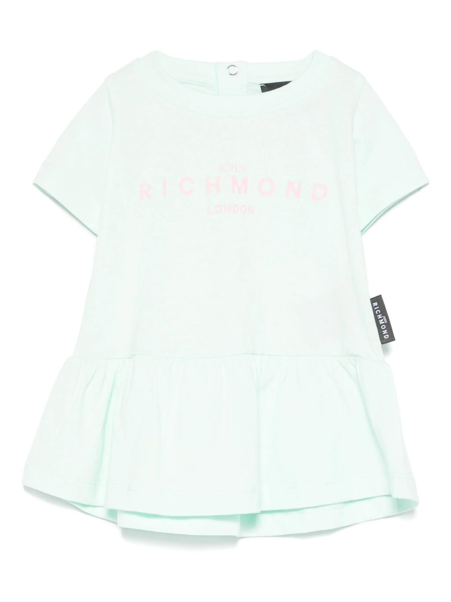 John Richmond abito Kloste a manica corta verde acqua RIP25005VE BAY-PINK John RICHMOND 