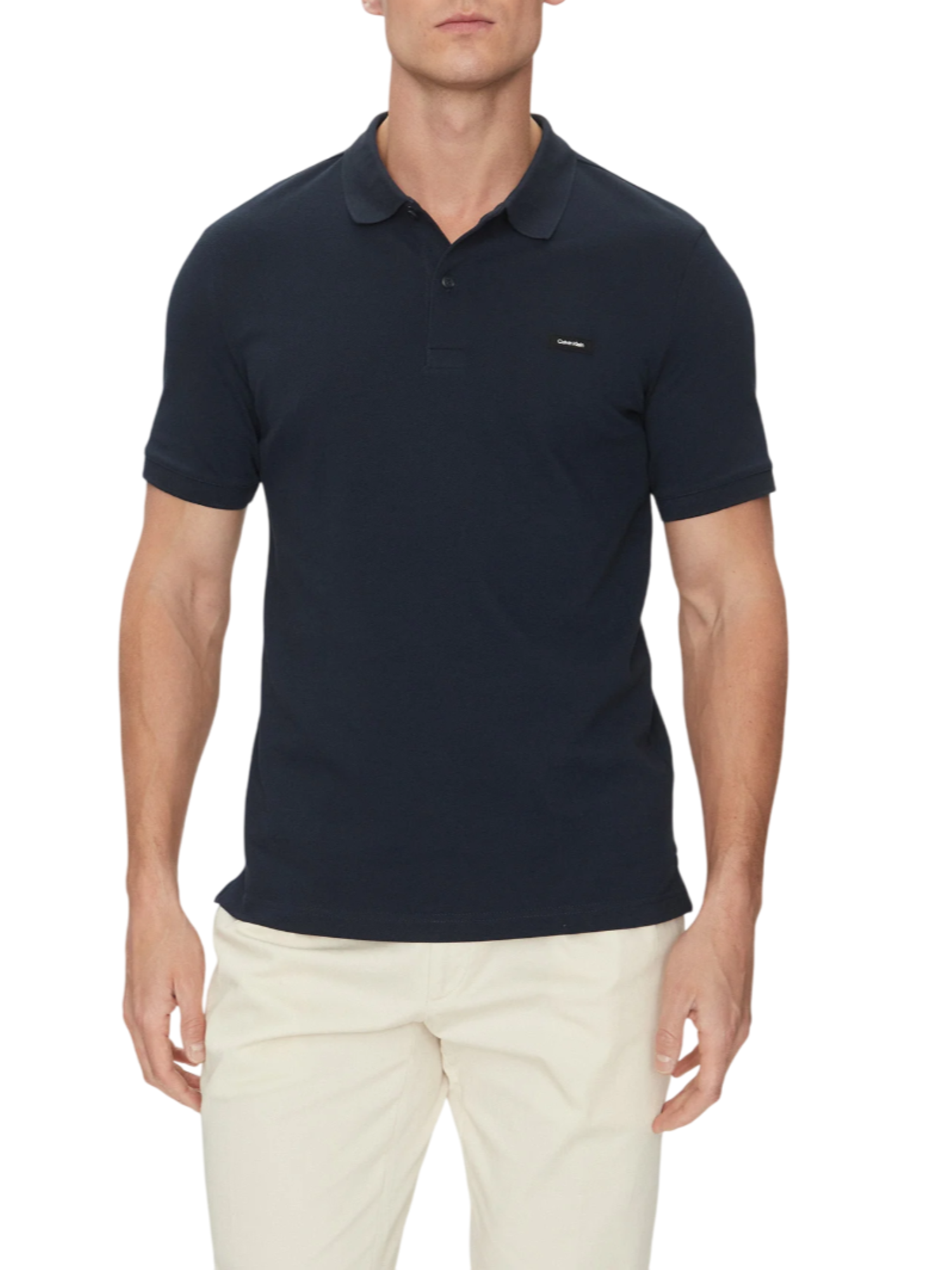 Calvin Klein polo maniche corte in piquè blu K10K111196 CEF Calvin Klein 