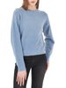 Yes Zee maglia lupetto con dettagli lurex celeste
