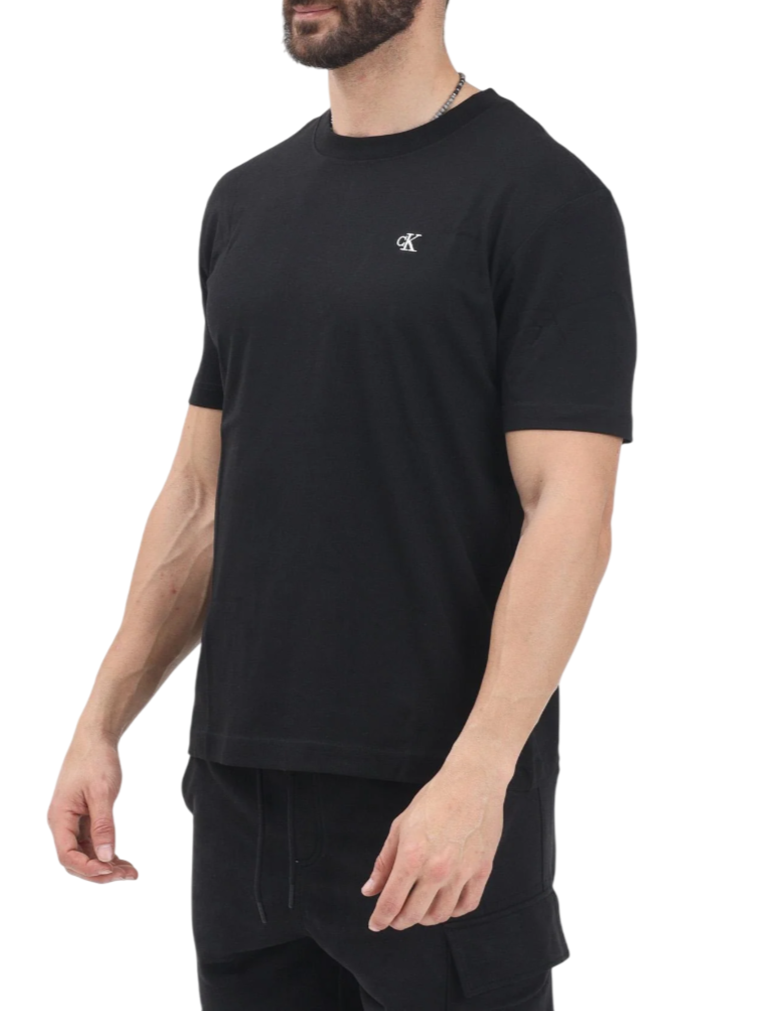 Calvin Klein Jeans T-shirt maniche corte con maxi logo nero J30J327473 BEH Calvin Klein Jeans 