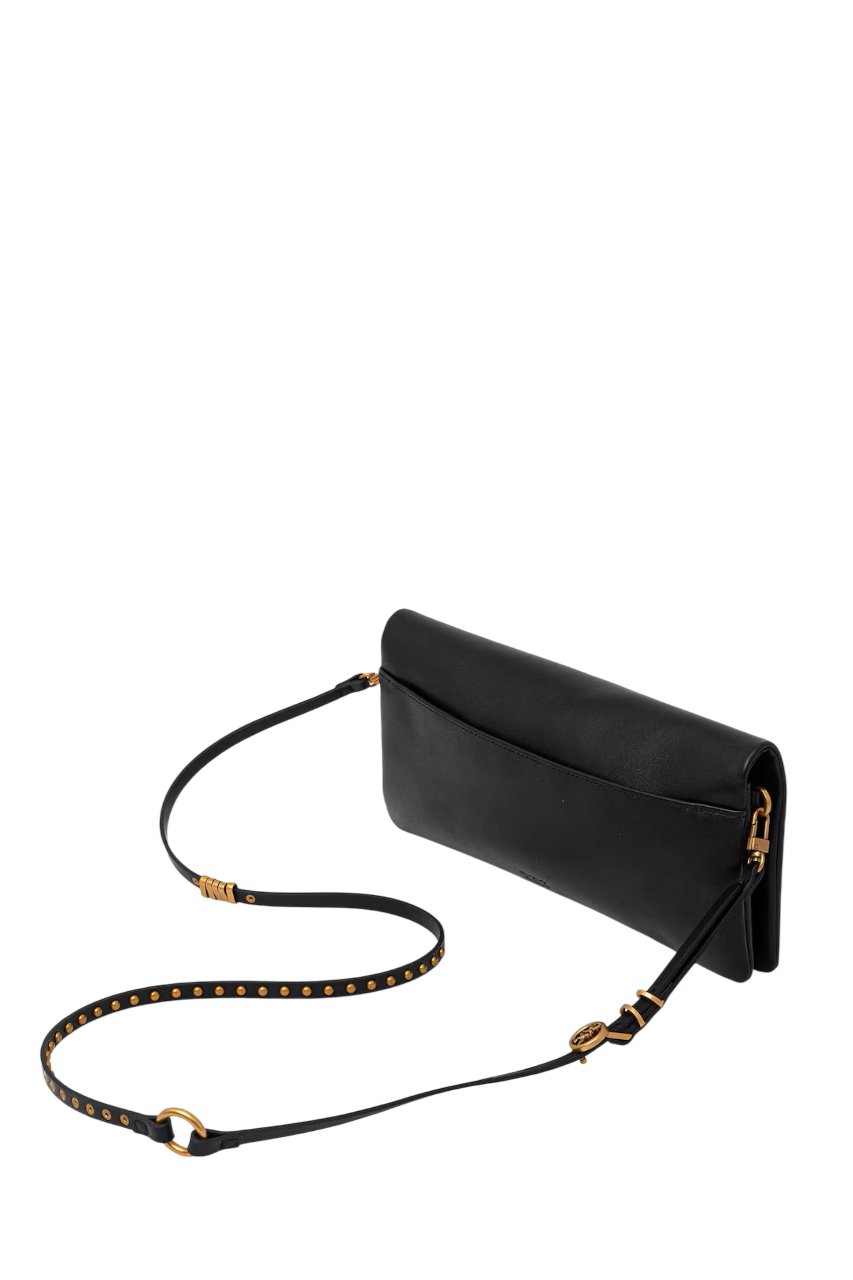 Pinko borsa Click Soft Horizontal Classic in pelle nero oro 106022-A0QO Z99Q PINKO 