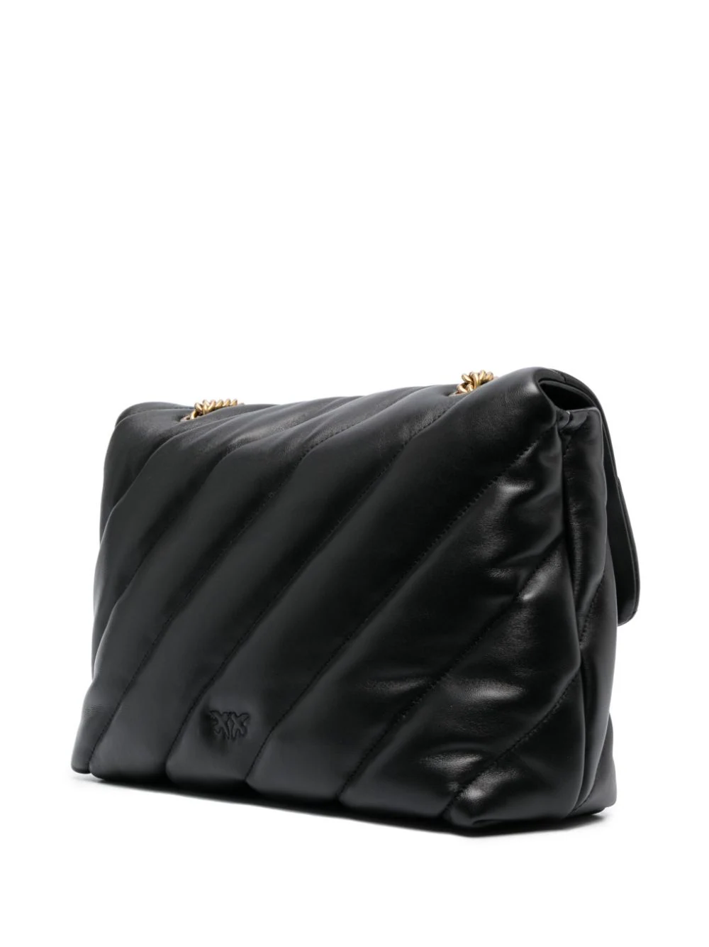 Pinko borsa Love Big Puff Maxi Quilt in pelle trapuntata nero oro 100037-A0F2 Z99Q PINKO 