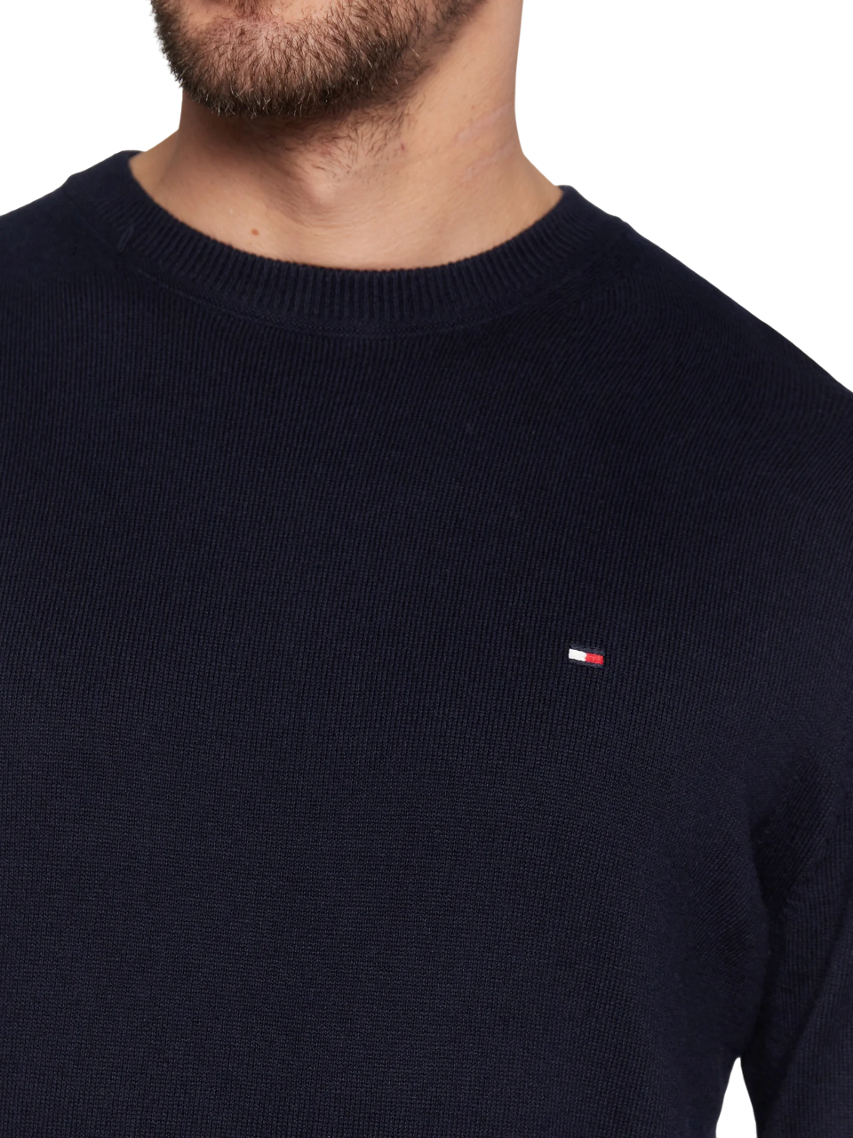 Tommy Hilfiger maglia girocollo in misto cashmere blu MW0MW28046 DW5 Tommy Hilfiger 