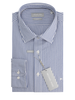 Michael Kors camicia uomo slim in fantasia a righe celeste bianco