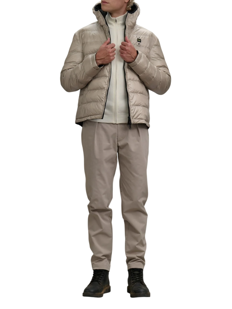 Blauer piumino reversibile Ballard con cappuccio nero beige 25WBLUC06082-005480 999 BLAUER 