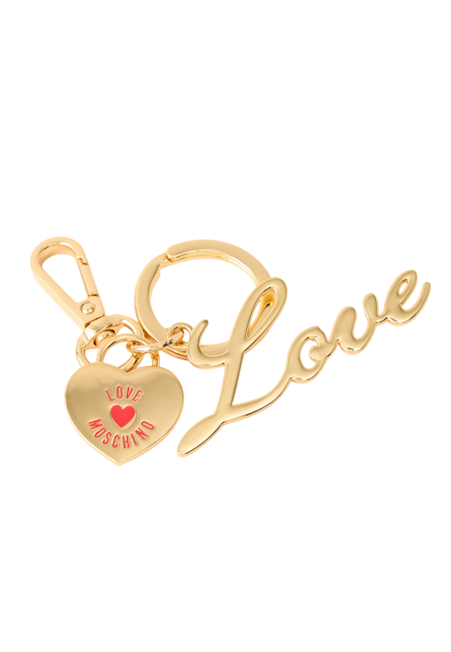 Love Moschino portachiavi donna con cuore logato oro JC5406PP1O-L22 90C MOSCHINO LOVE 