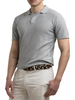 Yes Zee polo uomo in maglia trama chevron verde salvia