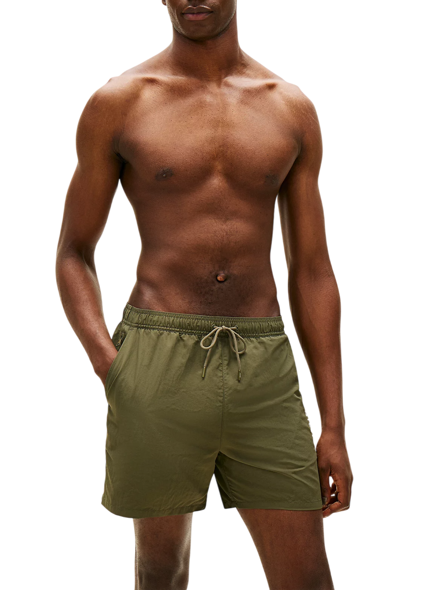 Tommy Hilfiger boxer mare uomo con logo verde UM0UM03748 RBN Tommy Hilfiger beachwear 