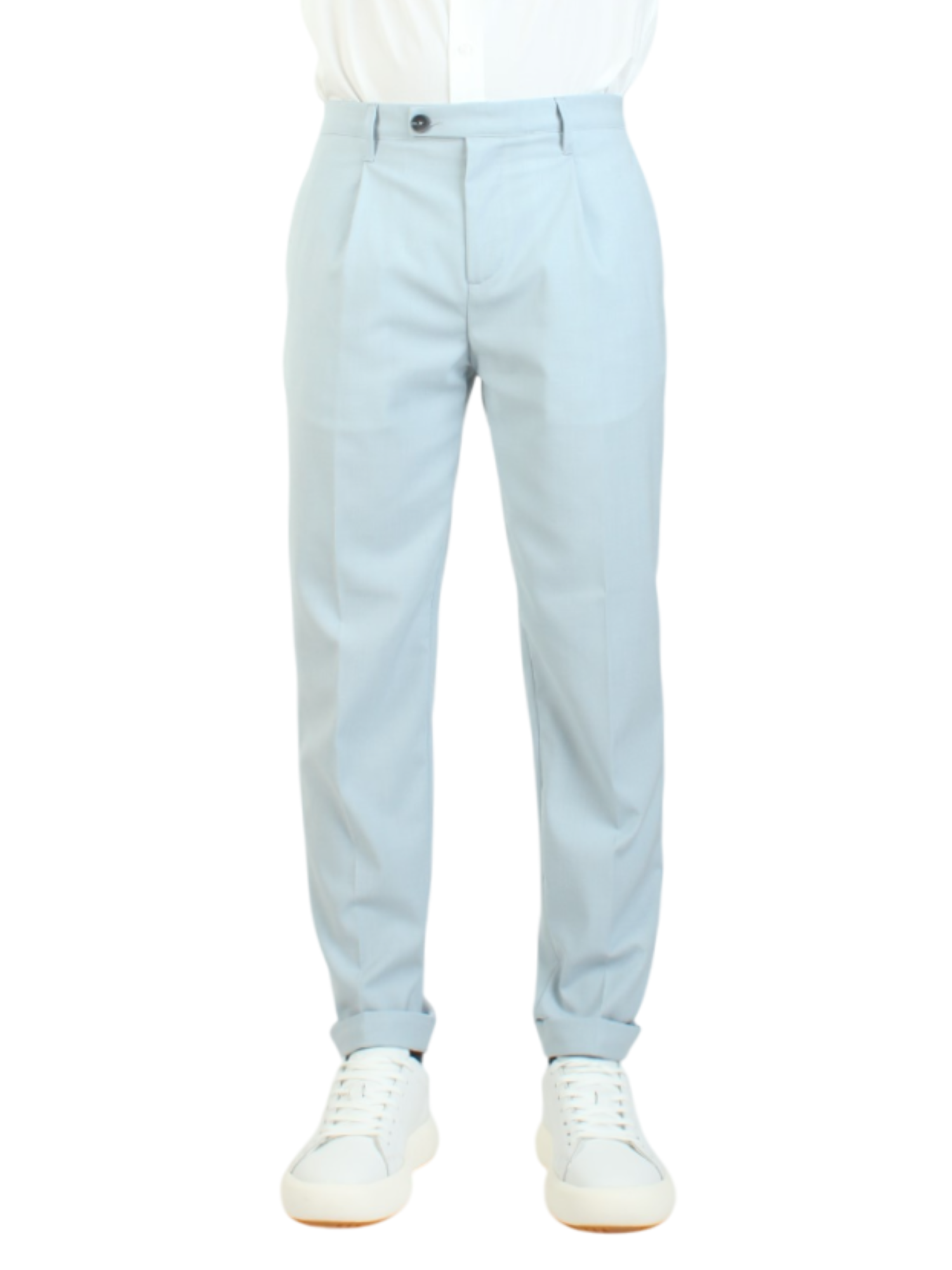 Alta Tensione pantaloni gamba dritta celeste polvere 2600RP-ORO POLVERE ALTA TENSIONE 