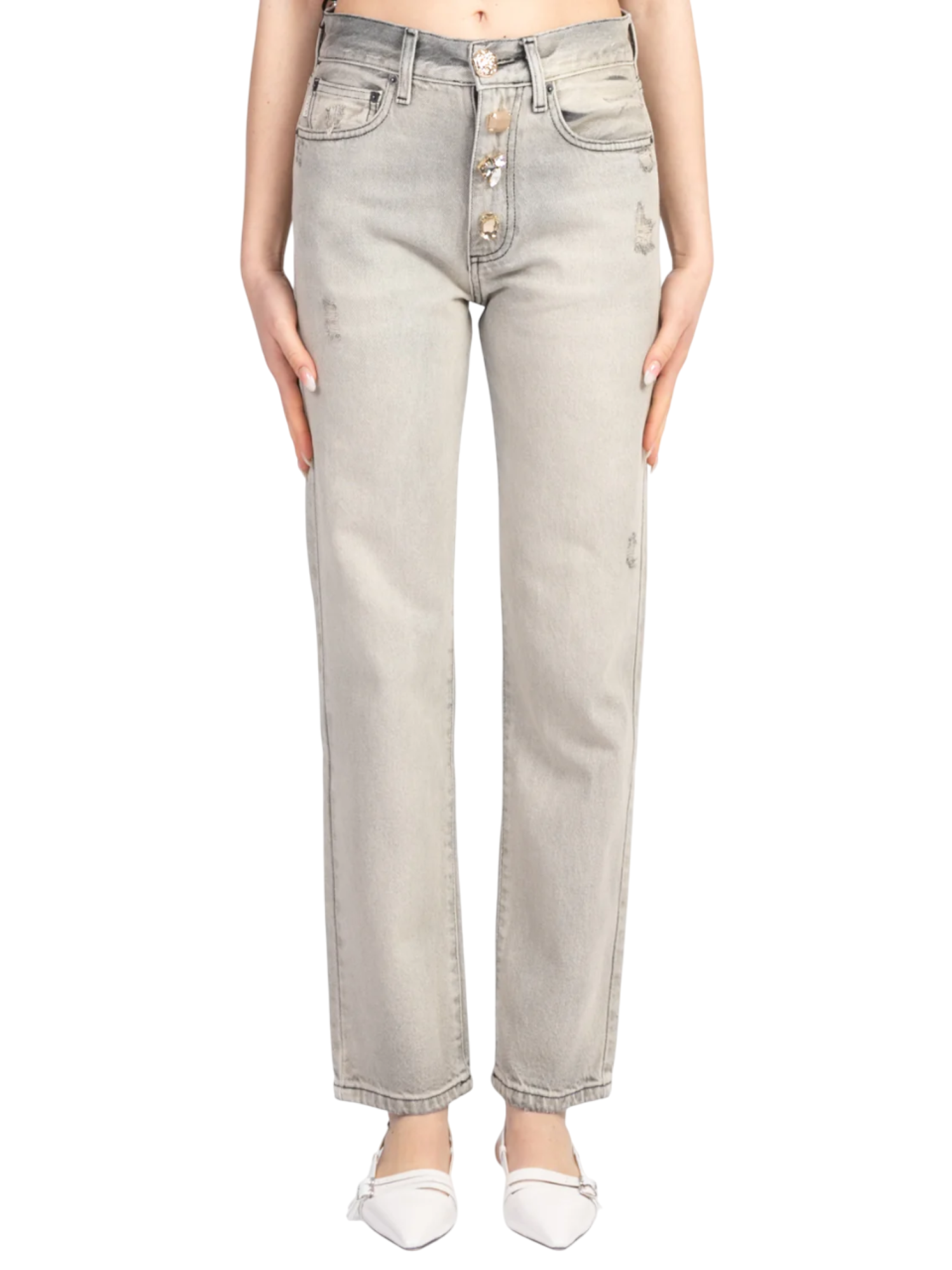 Vicolo jeans Zoe gamba dritta lavaggio grigio DD5098 LAV.NERO THE VICOLO 