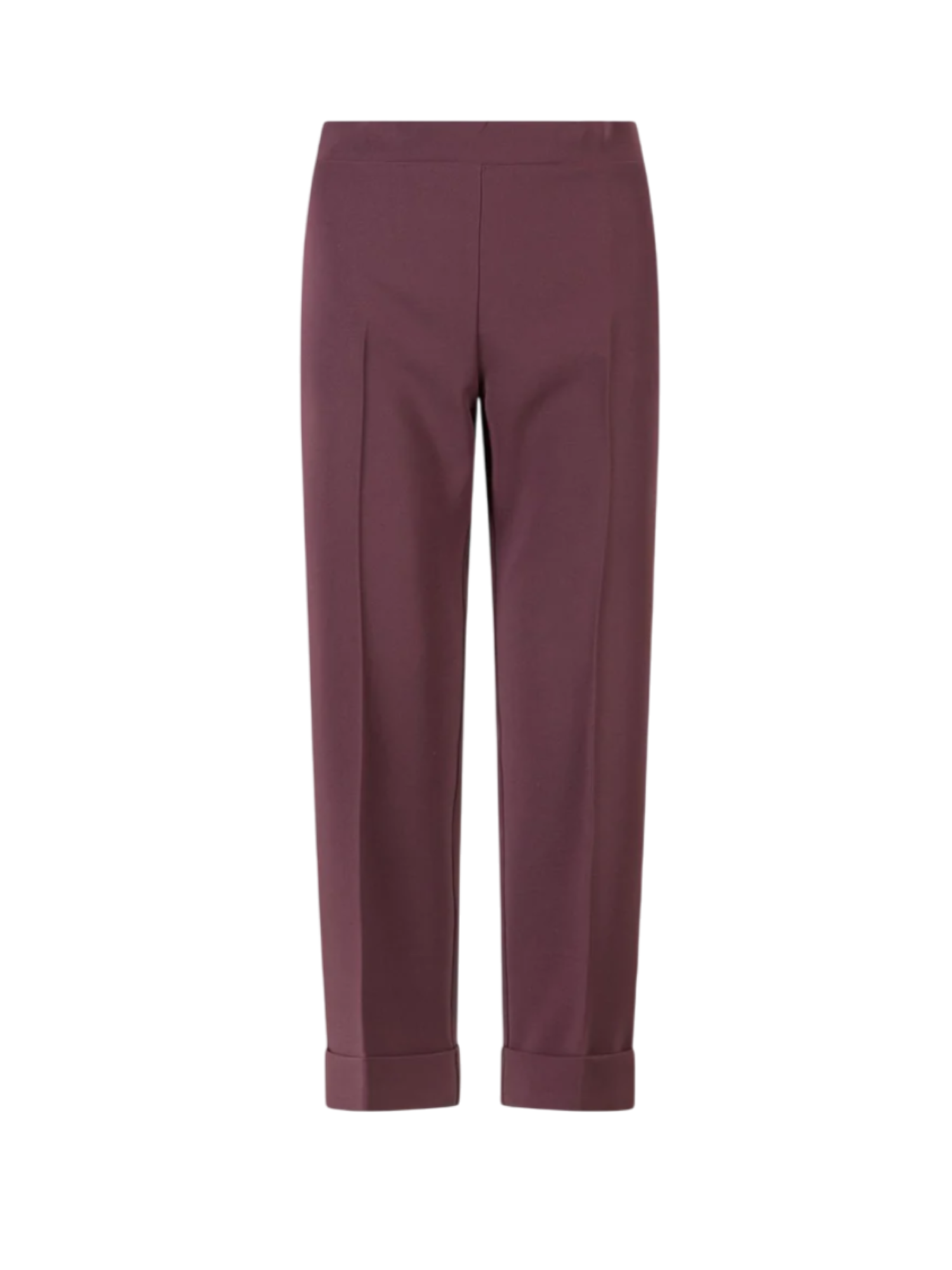 Lola by Sandro Ferrone pantaloni donna con risvolto borgogna L18YBFAMMATURO BORDEAUX Lola BY S.FERRONE 