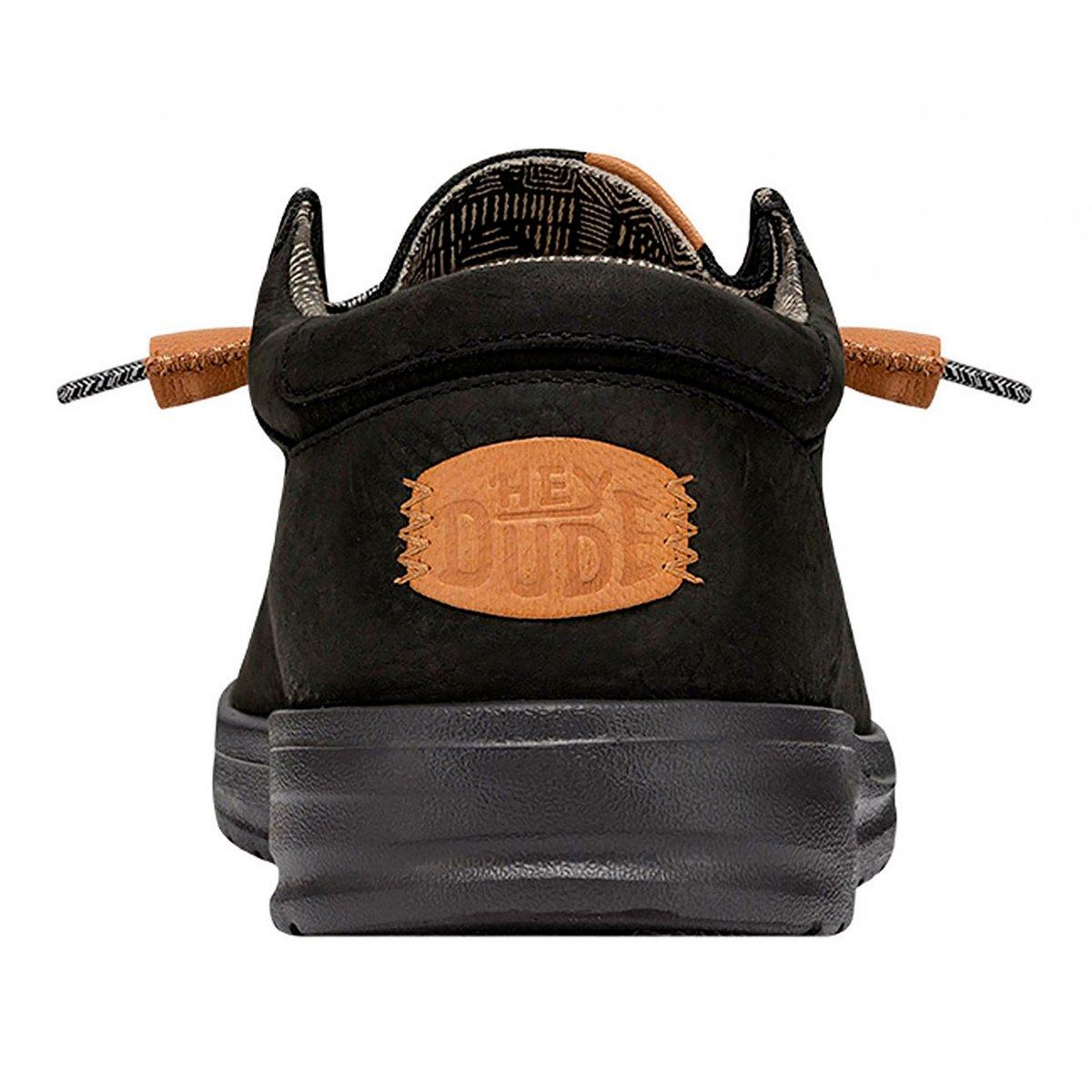 Hey Dude mocassini Wally Grip in pelle nero 40175 001 HEY DUDE 