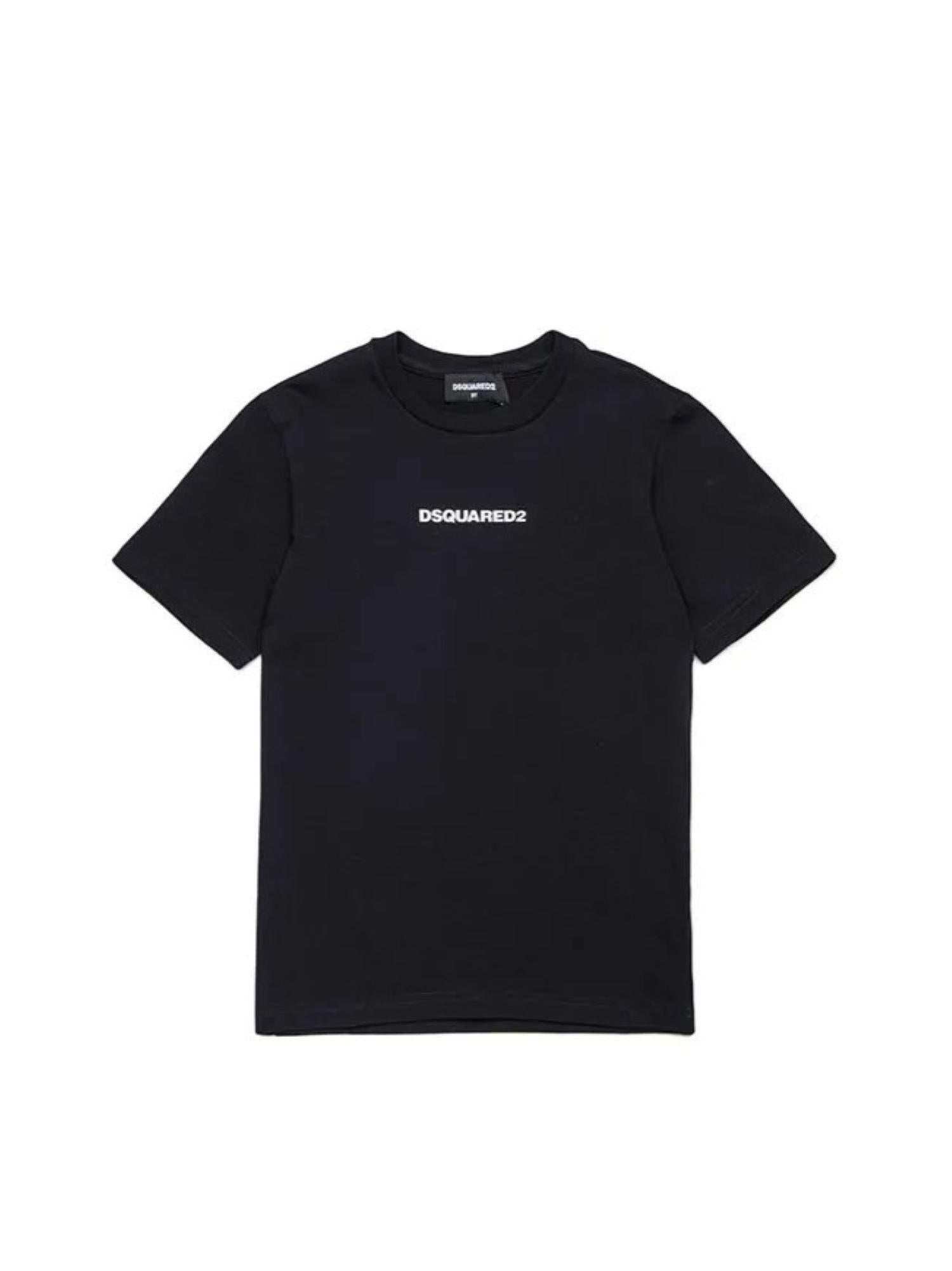 Dsquared2 T-shirt manica corta con logo nero DQ2823-D004G DQ900 DSQUARED2 