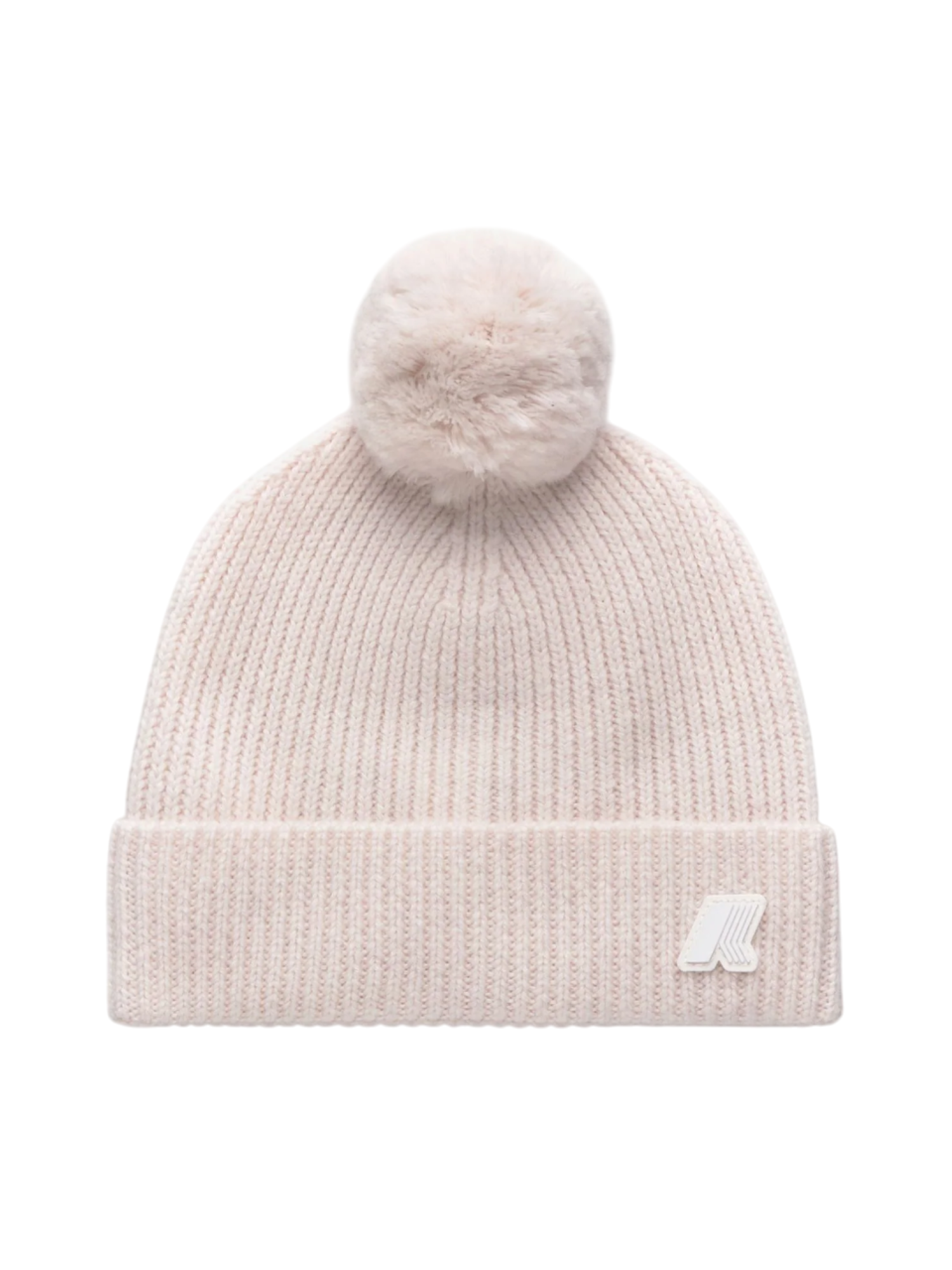 K-way cappello bambina in lana con pompon beige K31359W AZ0 K-WAY 