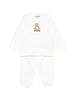Moschino completo neonato felpa e pantalone panna