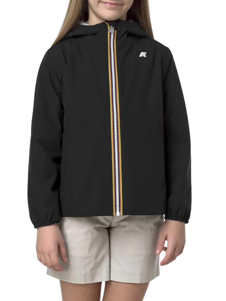 K-Way giubbino leggero antivento Marguerite nero K2148PW USY K-WAY 