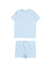 Calvin Klein Jeans completo estivo neonato T-shirt e shorts celeste
