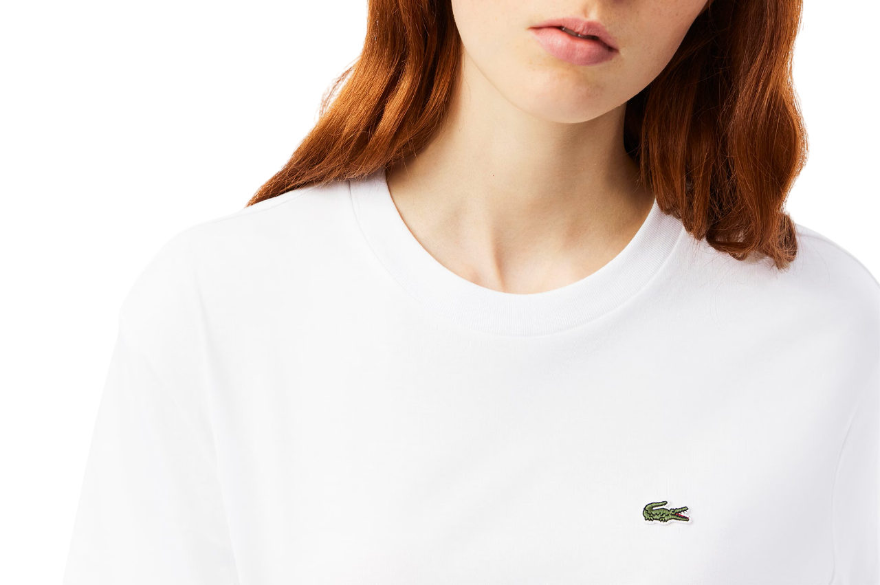 Lacoste T-shirt manica corta in jersey bianco TF7215 001 LACOSTE 