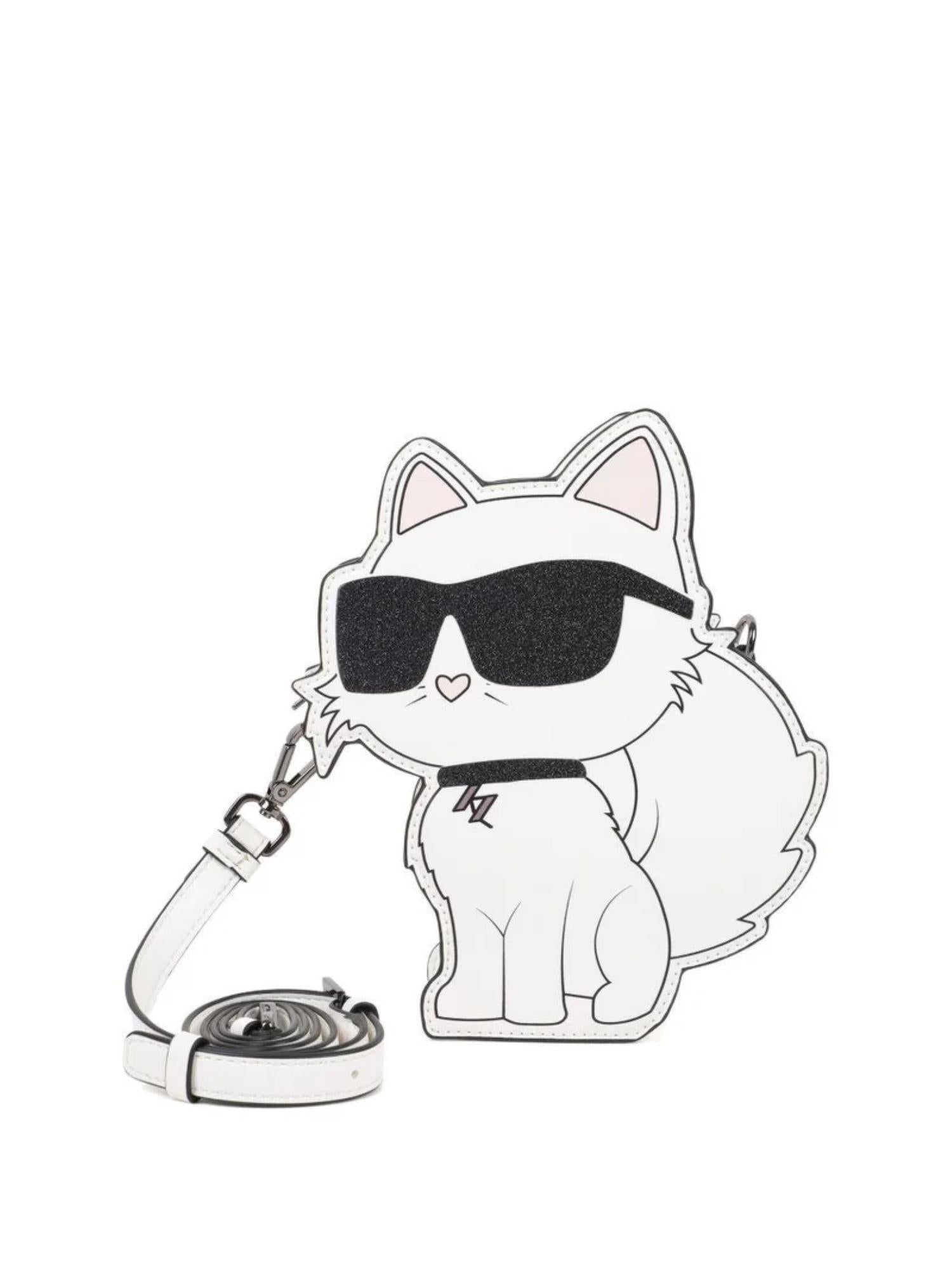 Karl Lagerfeld borsa a tracolla bambina con Choupette bianco Z31210 BIANCO KARL LAGERFELD KIDS 