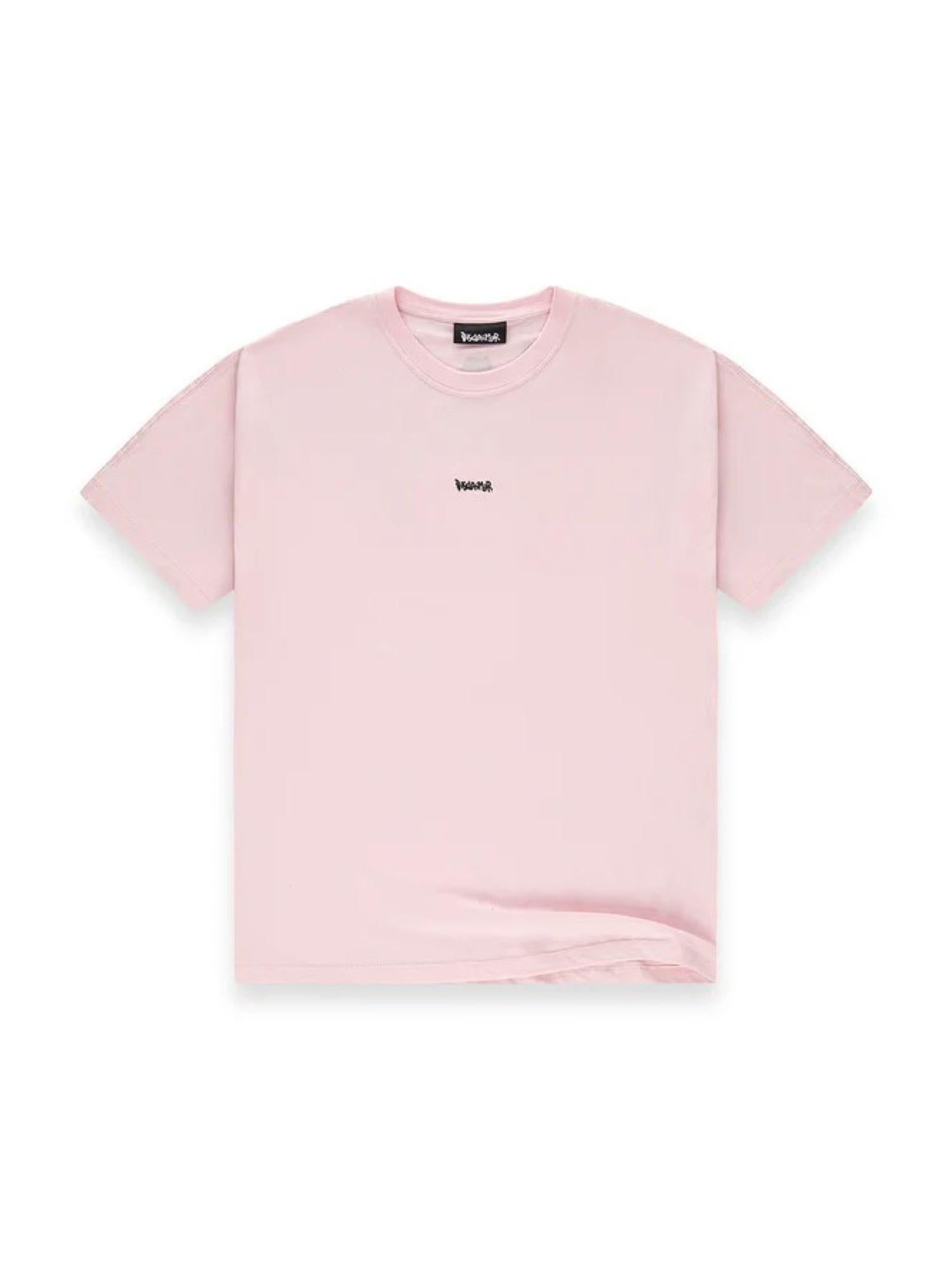 Disclaimer T-shirt uomo manica corta stampa logo rosa 55401 ROSA-ST.NERA DISCLAIMER 
