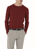 Yes Zee maglia uomo con trecce bordeaux