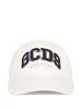 GCDS cappello con visiera unisex bambino con logo bianco