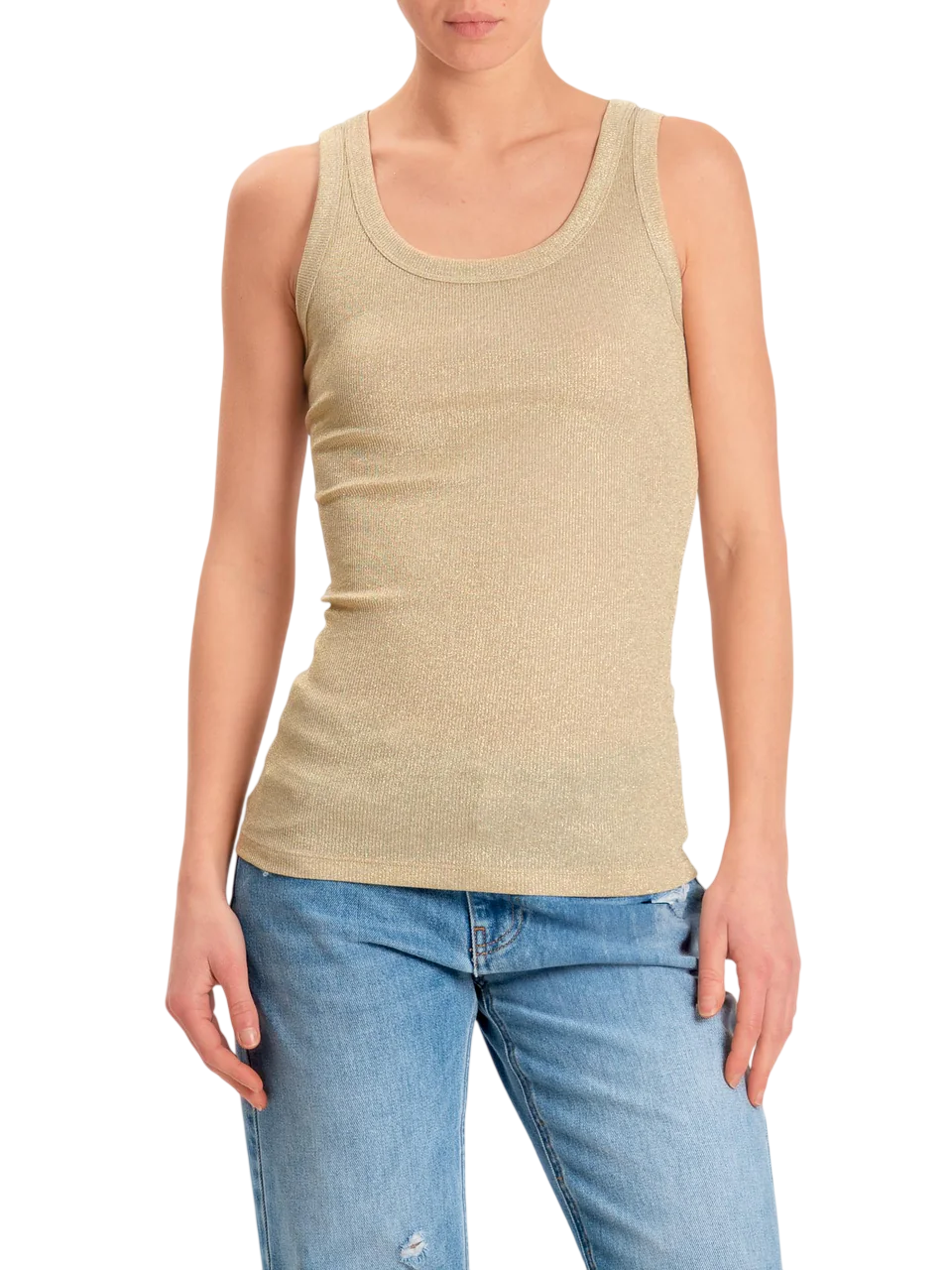 Vicolo canotta lurex donna oro UAB0076 GOLD VICOLO 