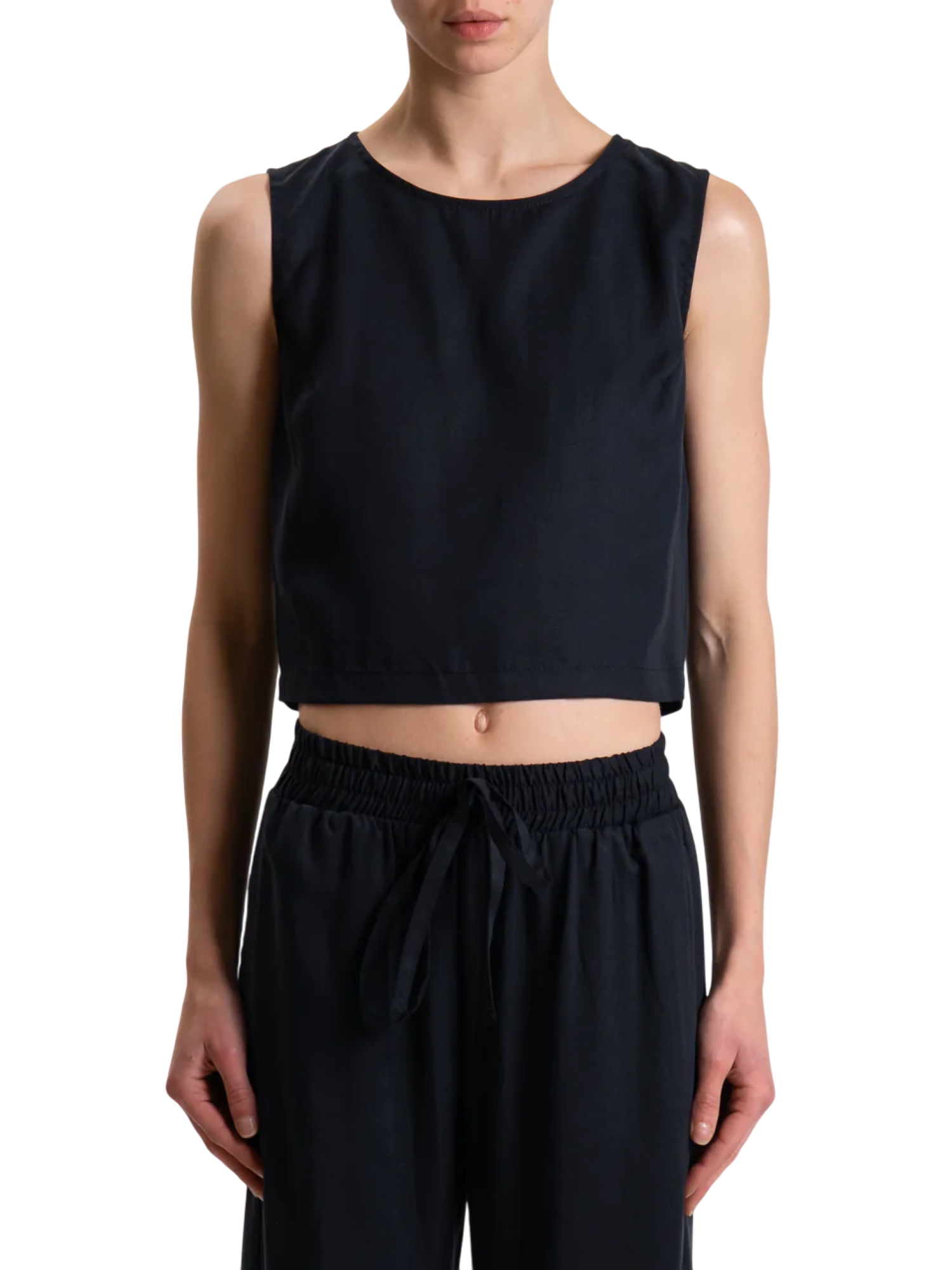 Vicolo top crop nero TD2578 NERO VICOLO 