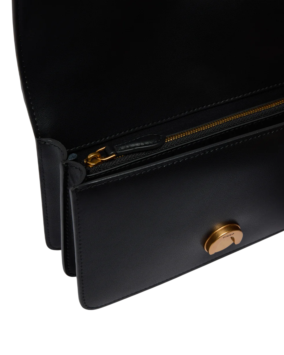 Pinko borsa a tracolla Love Bag One Mini nero oro 105856-A0F1 Z99Q PINKO 